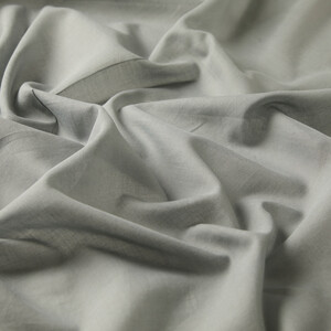 Silver Plain Cotton Scarf - Thumbnail