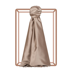 Stone Plain Silk Scarf - Thumbnail