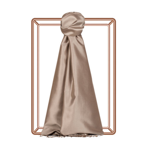 Stone Plain Silk Scarf