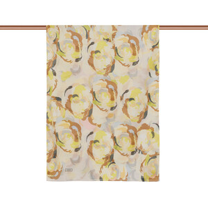 Stone Yellow Soulful Blooms Cotton Scarf - Thumbnail