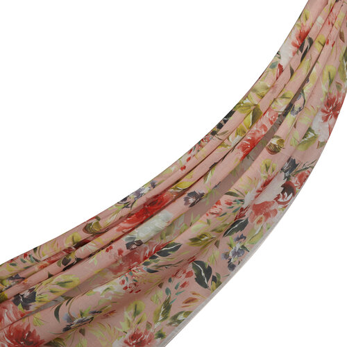 Sugar Pink Wild Rose Cotton Scarf 