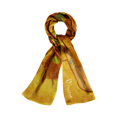 Sunflowers Satin Silk Scarf