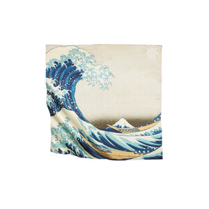 ipekevi - The Great Wave Off Kanagawa Satin Silk Pocket Square (1)