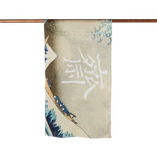 The Great Wave Off Kanagawa Satin Silk Scarf