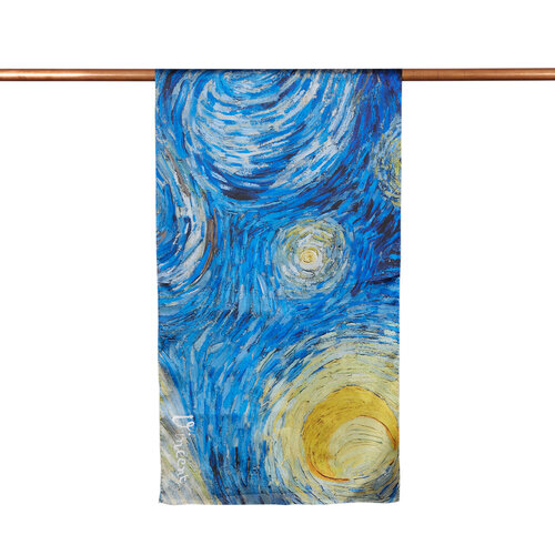 The Starry Night Satin Silk Scarf