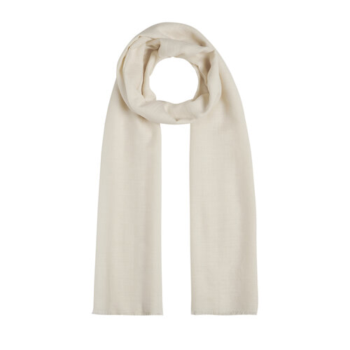 Vanilla Plain Cotton Silk Scarf