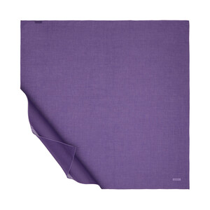 Violet Plain Cotton Scarf - Thumbnail