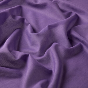 Violet Plain Cotton Scarf - Thumbnail