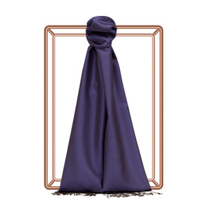 Violet Reversible Silk Scarf - Thumbnail