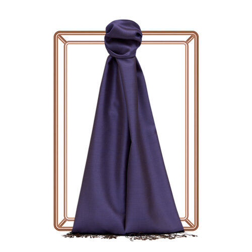 Violet Reversible Silk Scarf