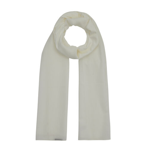 White Plain Cotton Scarf