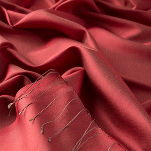 ipekevi - Wild Strawberry Red Plain Silk Scarf (1)