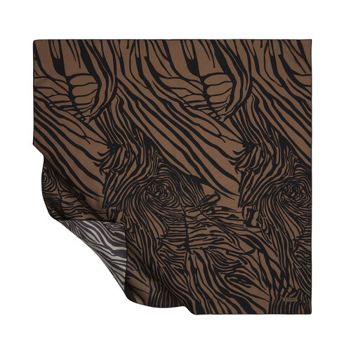 Zebra Print Silk Twill Scarf