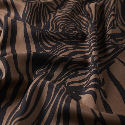 Zebra Print Silk Twill Scarf